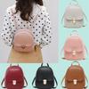 Mini Mochila Feminina Mochila de Couro PU Mochila Escolar Bolsa de Mão Bolsas de Ombro