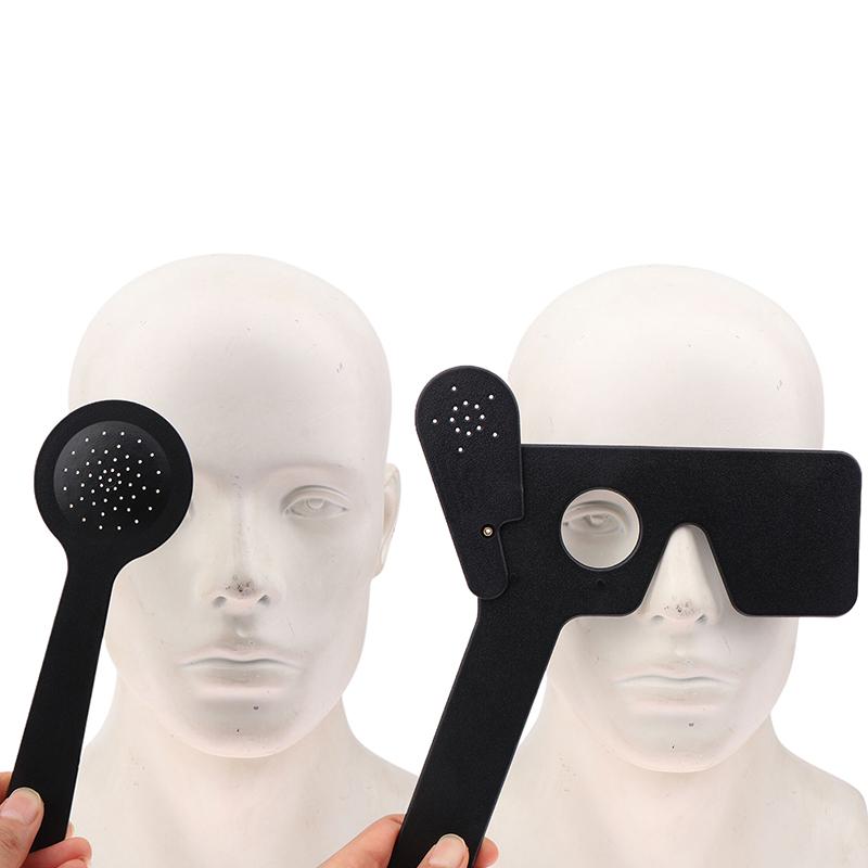 Eye Occluder For Vision Test And Optometry Eye Spoon Eyesight Adjustment Ruler Multiple Pin Hole Occluder Eye Patch