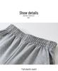 Fat Boy Gray Cotton Summer Sweatpants for Boys - Loose Straight-Leg School Uniform Pants, Navy Blue