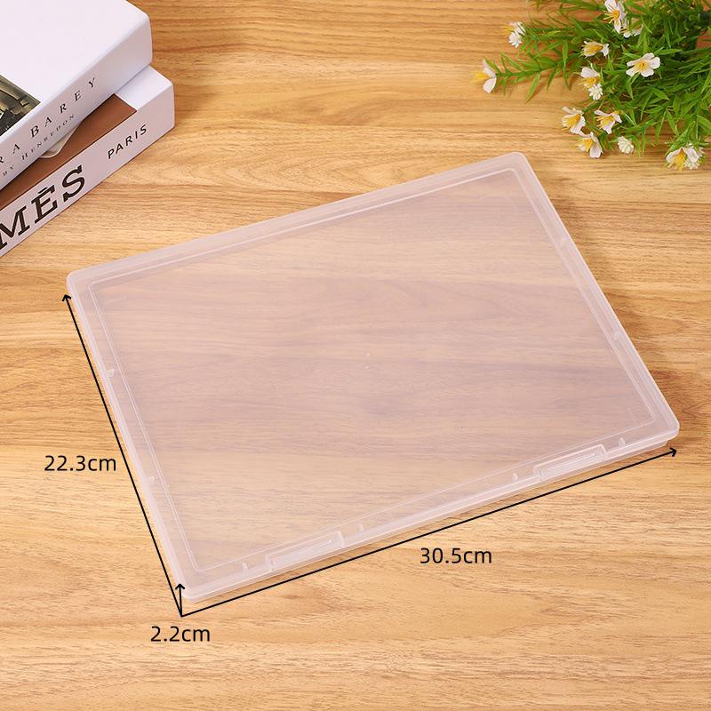 1.7 Height Transparent Plastic Desktop Organizer for Nail Art Accessories