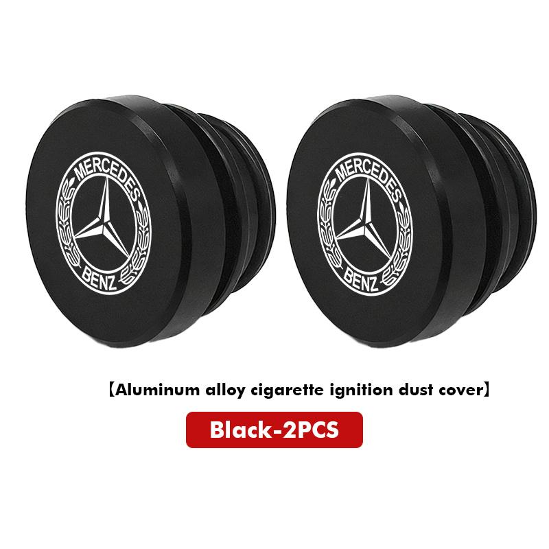 KFPO3 1/2PCS Car Cigarette Lighter Cover Button Protector Dust Cap Auto Accessories For Benz AMG W213 W124 W108 W126 Exclusive W204