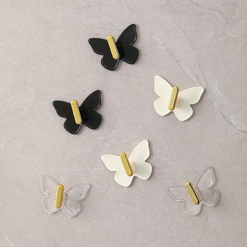 Light Luxury Bathroom Hanger Punching Free Strong Load-bearing Kitchen Door Back Bag Sticky Holder Bag Towel Key Storage