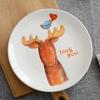 Ceramic Round Steak Plate Set - Customizable with Logo
