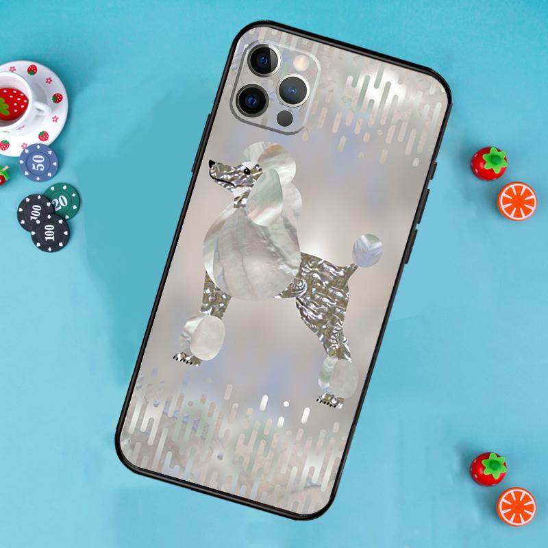 Poodle Dog Cartoon Phone Case For iPhone 17 Air 16 15 14 13 12 11 Pro Max 12 13 Mini 15 16 Plus 16e Cover Funda