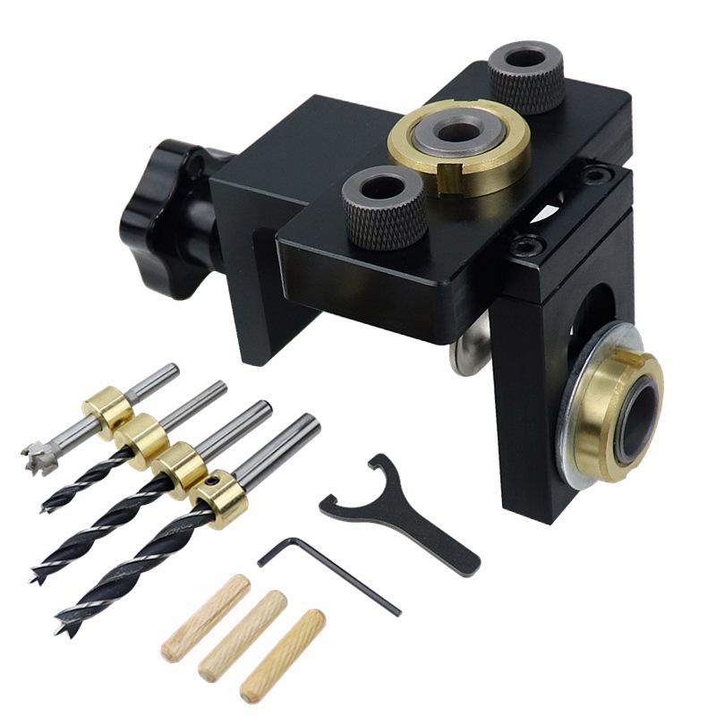 3-in-1 Woodworking Dowel Locator & Hole Puncher