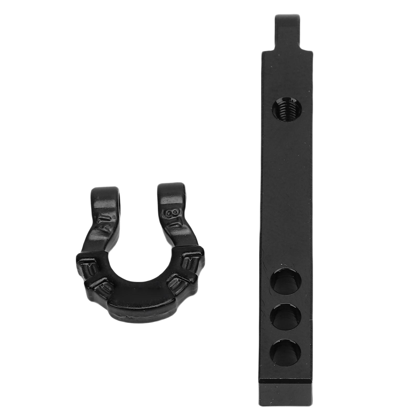 

Metal RC Trailer Hitch Tow Hook High Strength Alloy Trailer Hitch Receiver for 1 8 1 10 RC Crawler Accessories Red Black buckle