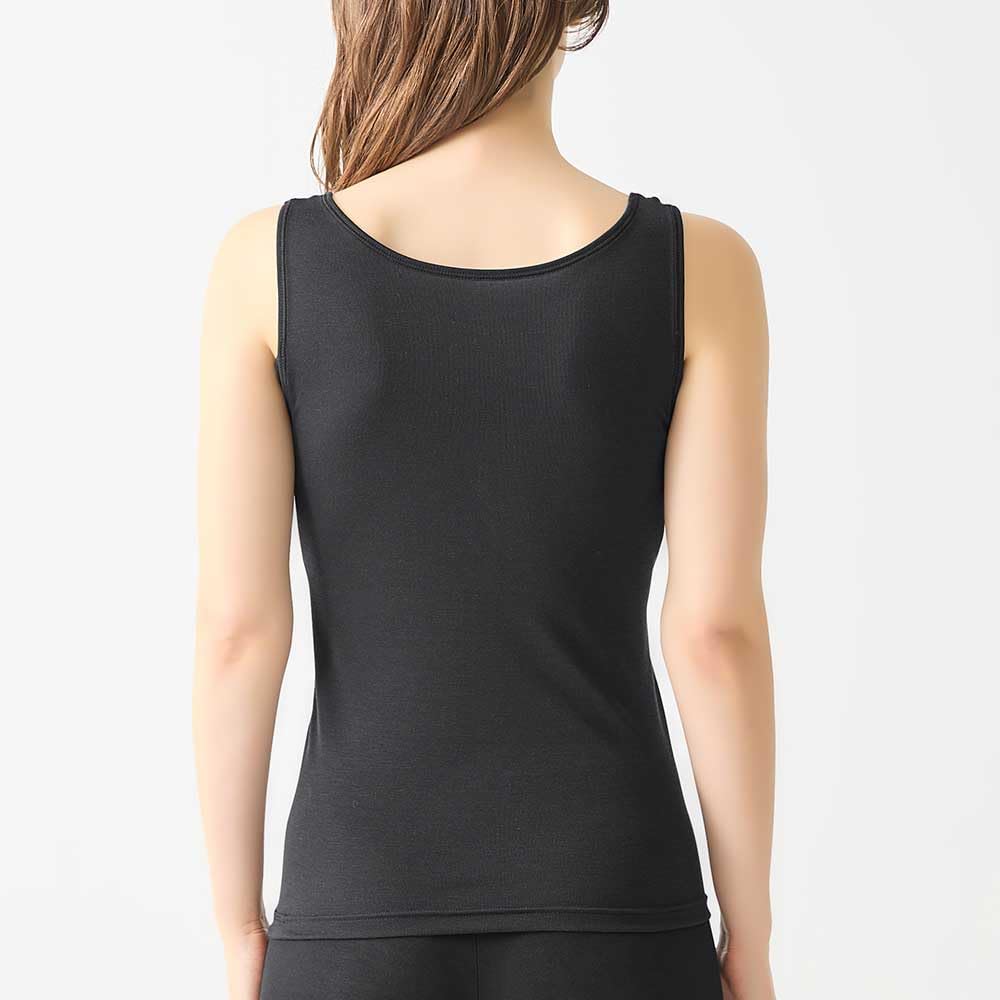 Gunze Acedron Tank Top with Large Underarm Sweat and Smooth Noble MC1053P Women's Sweat-Absorbing Pads, Protection, Sweat-Wicking, Quick-Drying
