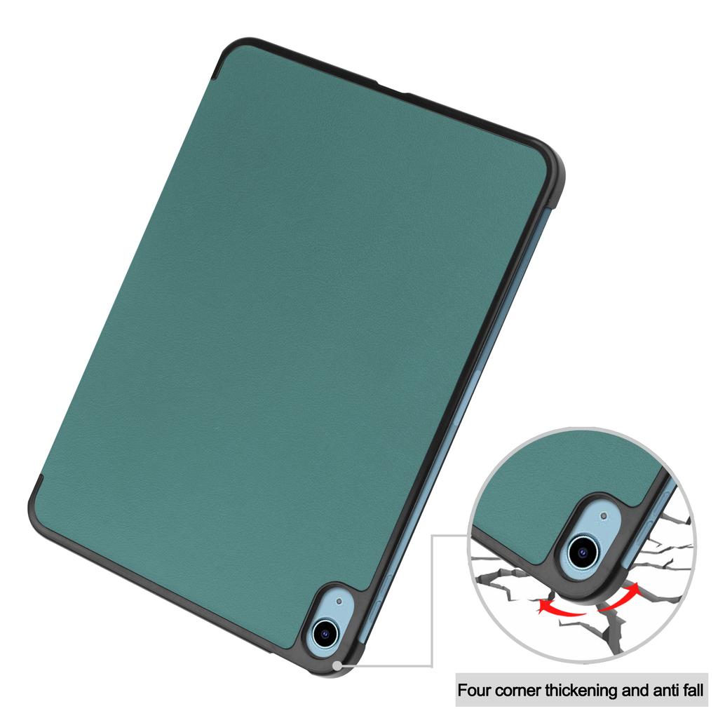 Per iPad (2025)/10.9 (2022) Custodia anti-caduta in pelle a tripla piegatura con supporto per tablet