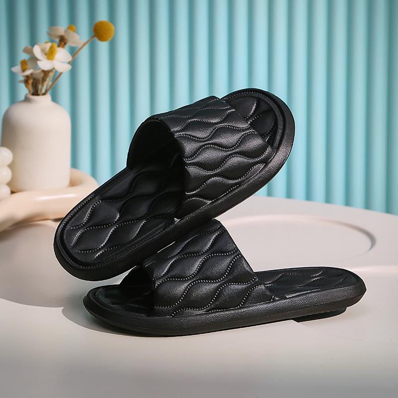 Non-Slip Thick Sole Summer Slippers for Men and Women - Comfortable Indoor Bathroom Footwear