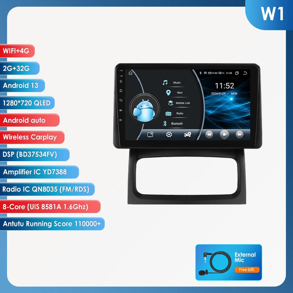 Hizpo Android 13 Automobilinis Radijas Renault Clio 2 2000-2012 belaidis CarPlay Android Auto 2din automobilinis Išmanusis Ekranas Bluetooth Autoradijas DVR Kamera RDS FM