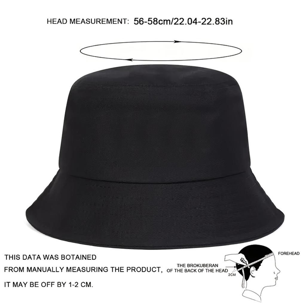 Blue Whale Printed Fisherman's Hat Fun Birthday Gift for Men and Women Sunscreen Outdoor Basin Hat