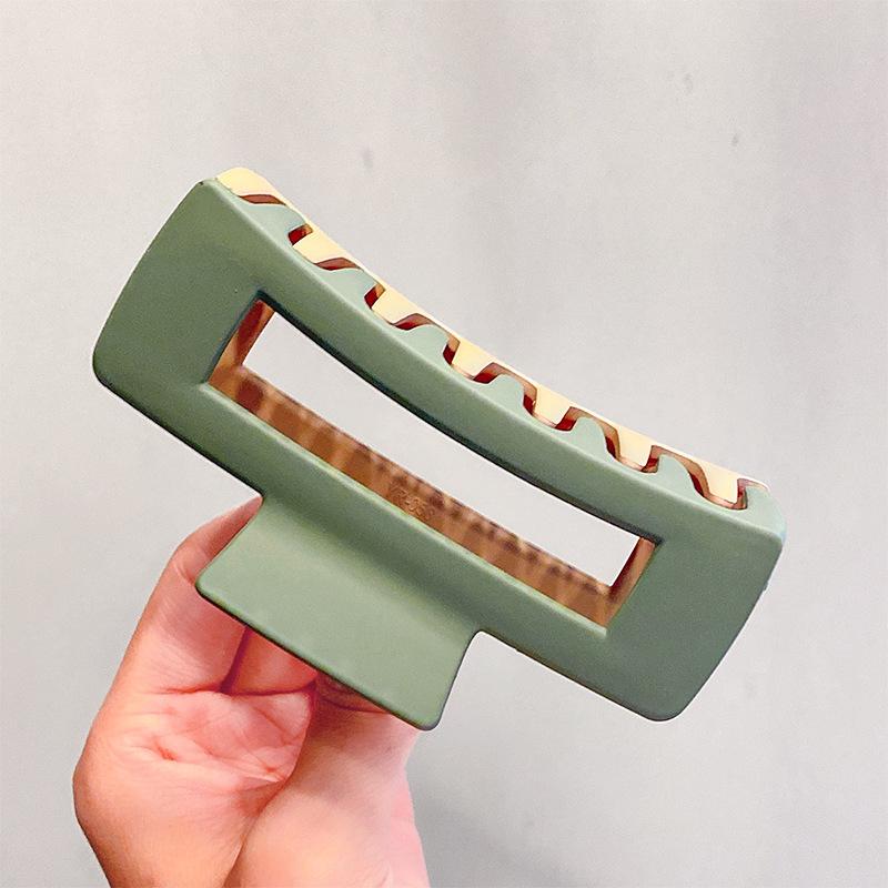 New Fashion Matte Non-slip Square Hair Claws Elegant Simple Strong Hair Clip Ladies Girls Barrettes For Women Hair Accessories Headwear