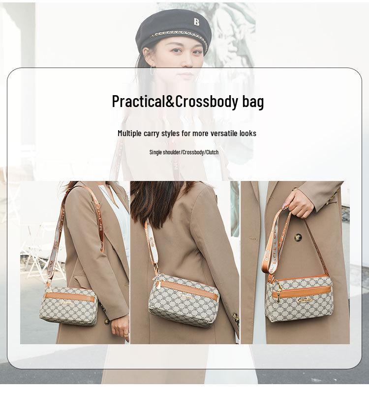Spring 2025 Women's Versatile Small Crossbody Shoulder Bag for Middle-Aged and Elderly
