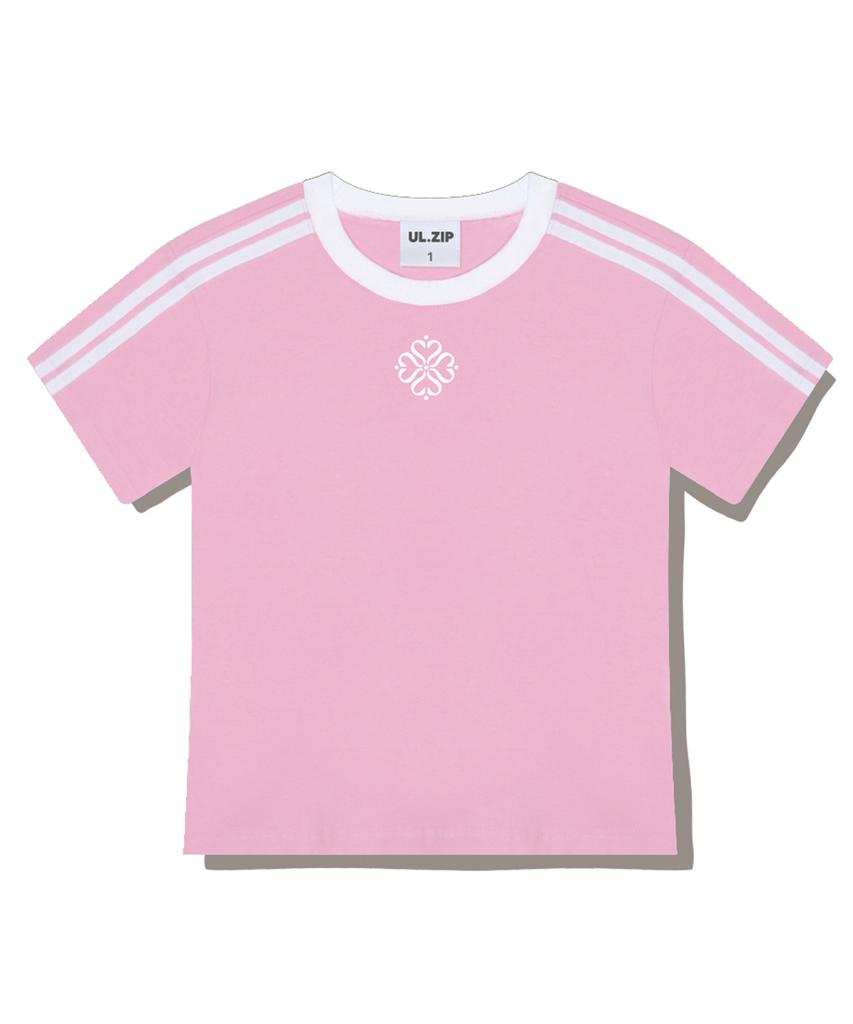 ULIFEZIP Union Semi-Crop Track Short Sleeve T-Shirt 6 Colors [Ulse_6002]