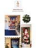 Christmas Door Tapestry: Hanging Cloth Decoration for Festivals & Parties