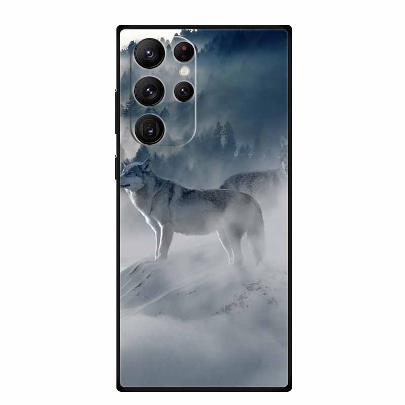 For Samsung S25 Ultra 5G Cases S25 Plus Wolf Lion Soft TPU Silicone Phone Case for Samsung Galaxy S25 5G Back Cover S25+ Painted