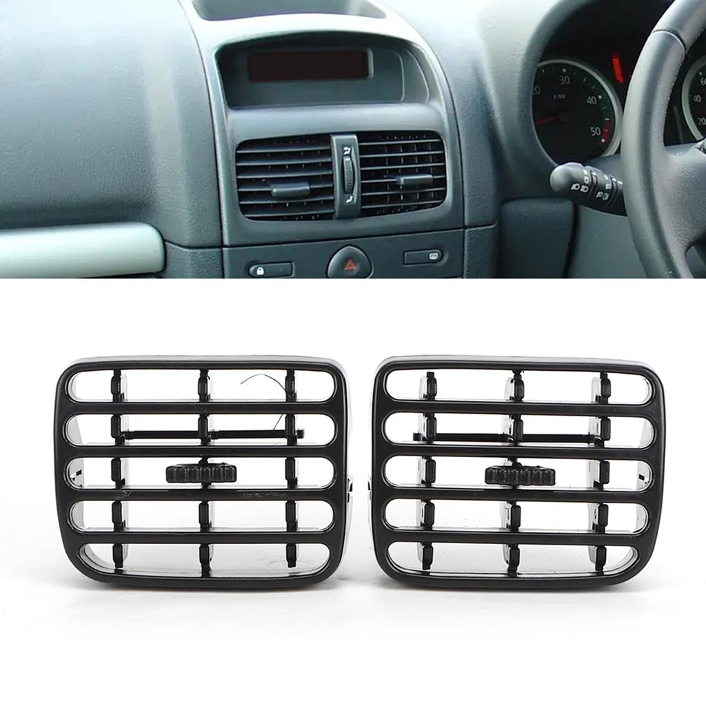 1Pair Air Condition Vent Frame Car Dashboard Grille Fit for CLIO MK2 1998‑2006