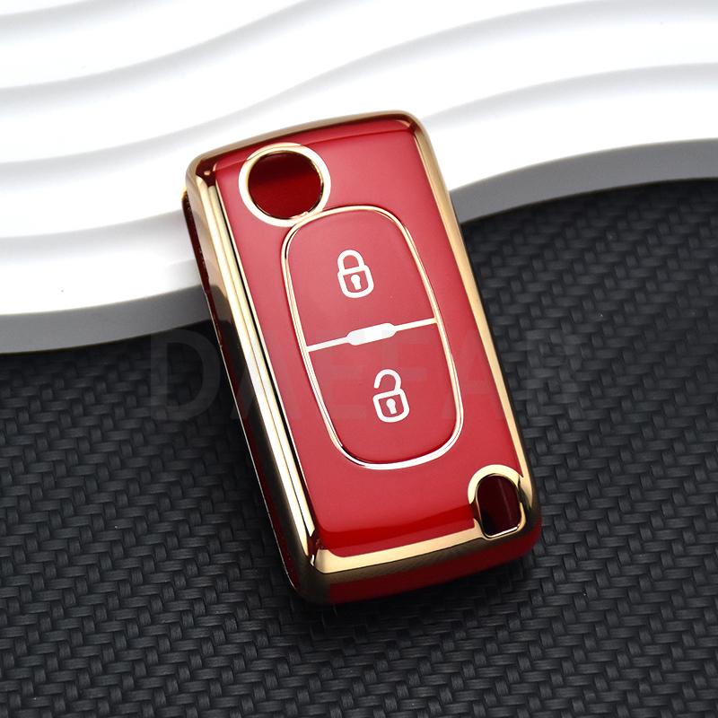 For Citroen C2 C3 C4 C5 C6 C8 for Peugeot 107 207 307 307S 308 407 607 TPU 2 3 Buttons Car Remote Key Case Cover