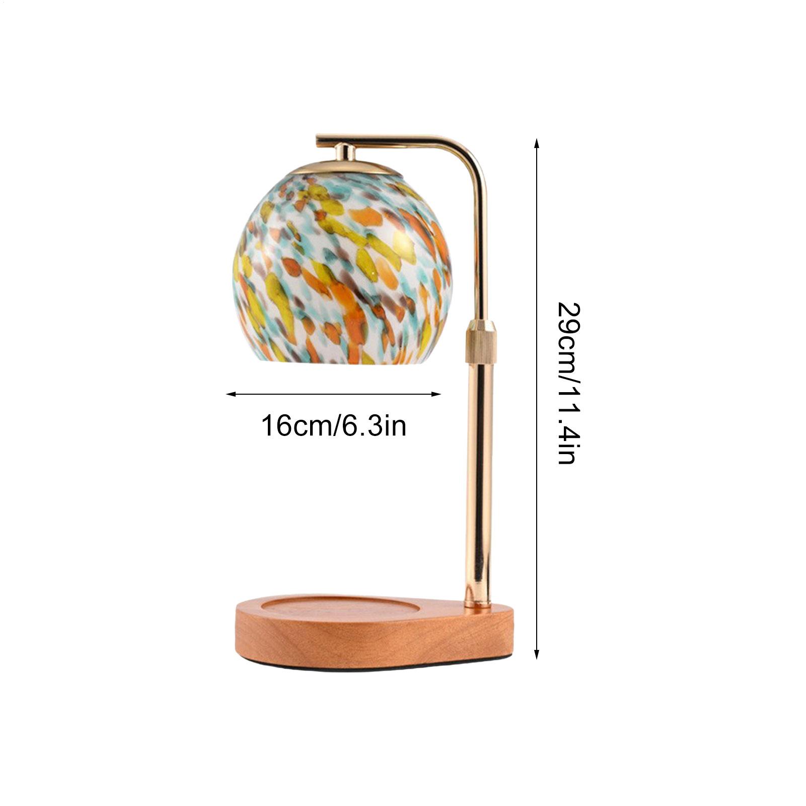Candle Warmer Lamp Vintage Table Lamps Adjustable Height Dimmable Candles Top Warmers for Bedside Kitchens Bedrooms Nursery EU Plug