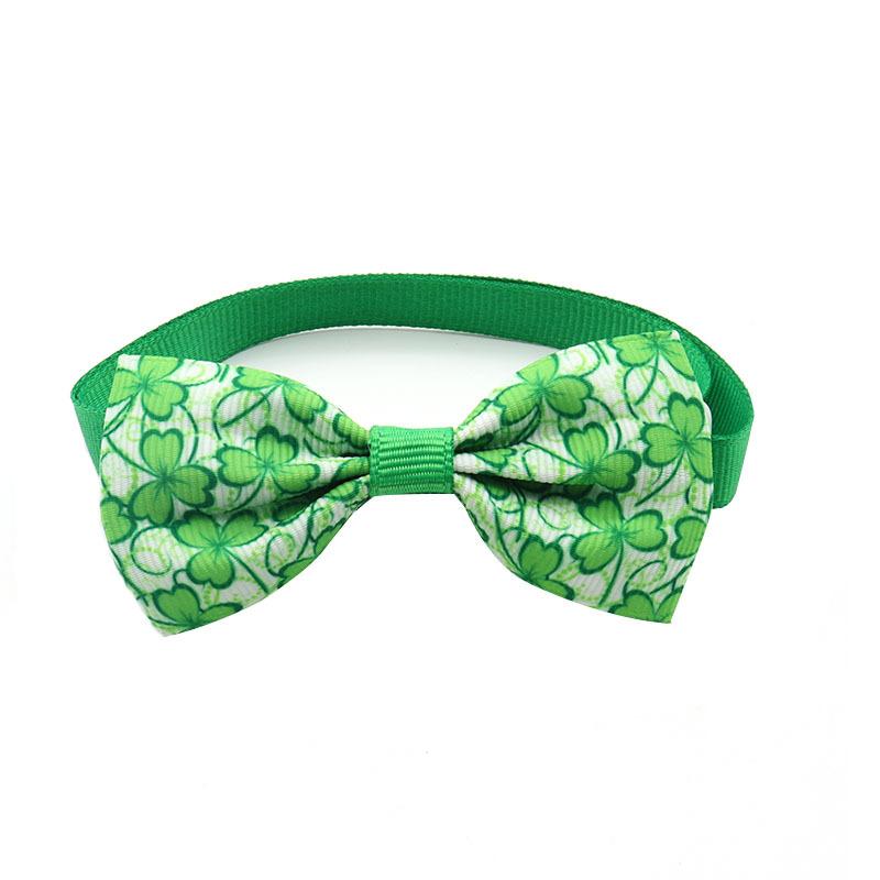 

День Святого Патрика Питомец Прекрасный Кот Собака Аксессуары Счастливый Зеленый Клетка Ошейник Darkgreen