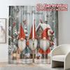 2D Flat Printing,JIT 2pcs, Curtains (Without Rod) Gnome Wonderland Modern Print Curtains Versatile Polyester Fabric Curtains