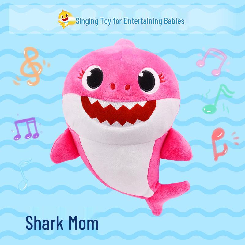 Explore Plush: Peng Peng Shark and Fox Family Musical Toy Set 25 cm