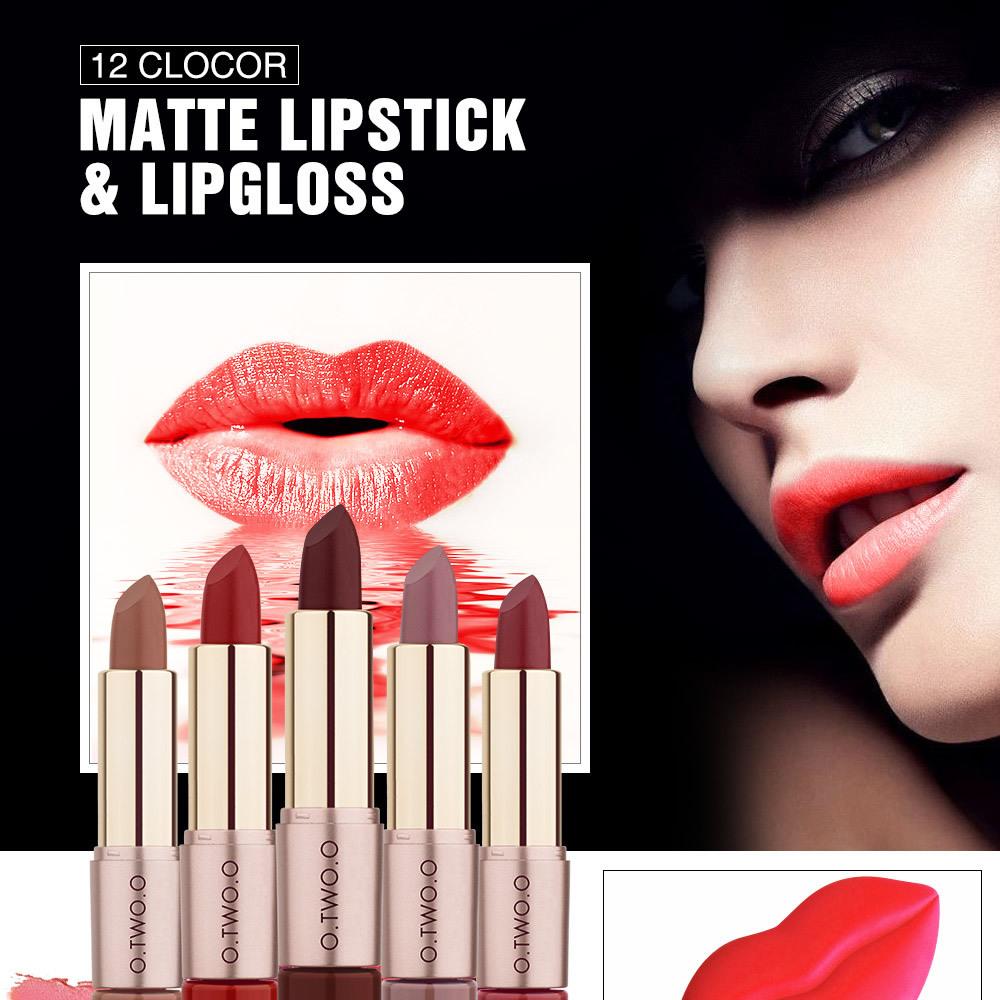 2 In 1 Matte and Mist Lipstick with Double Heads for Lip Gloss and Lipstick Makeup