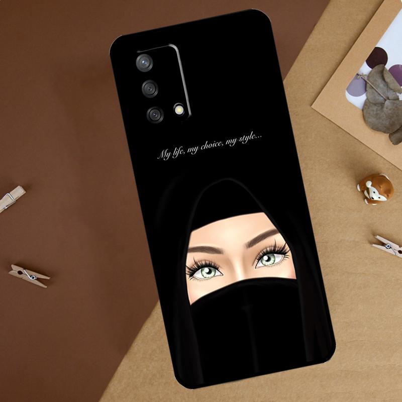 Niqab queen Islamic muslimah woman For Oppo A80 A60 A40 A74 A94 A54 A18 A38 A58 A78 A98 A16 A76 A96 A15 A57S A17 A77 Phone Case