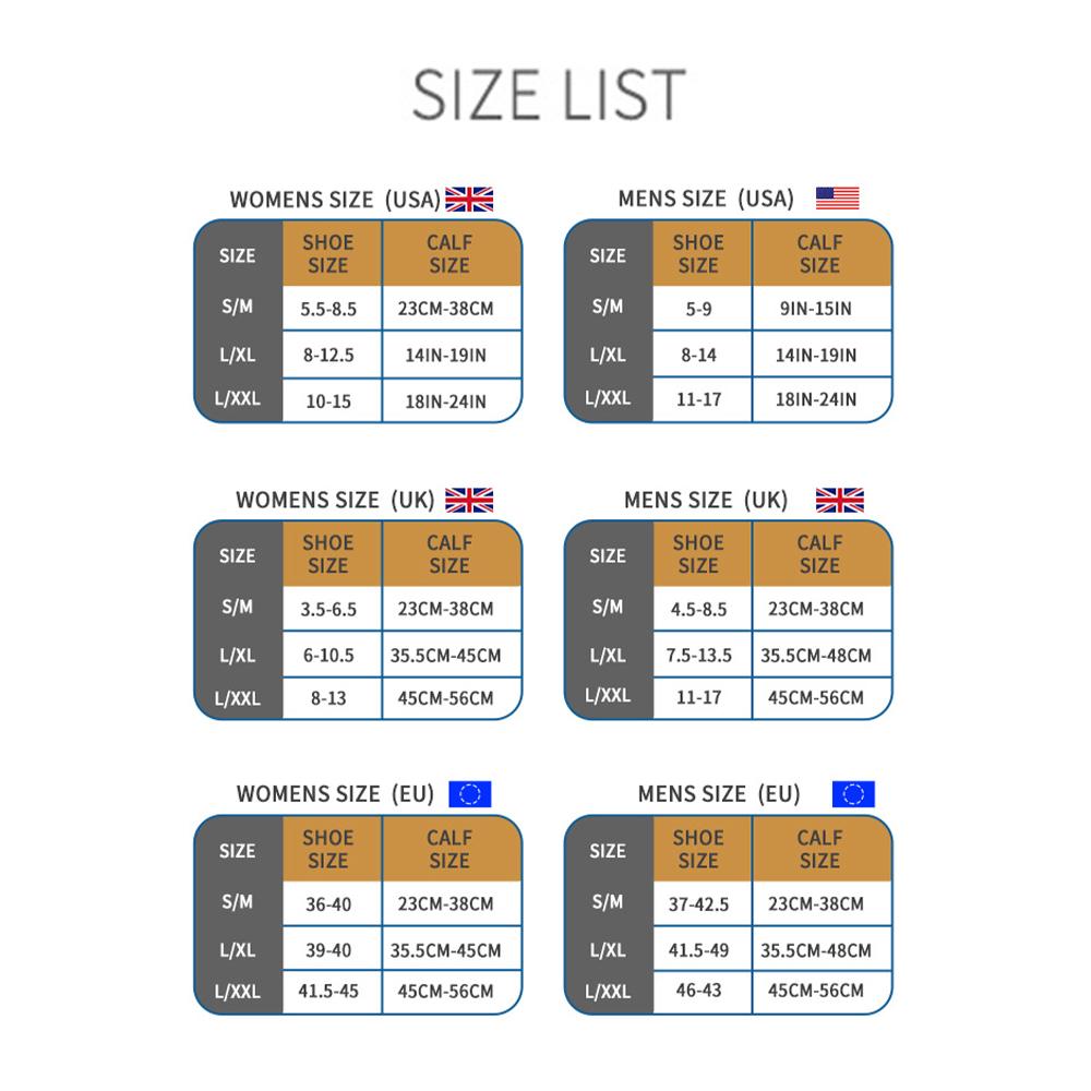 Compression Socks for Women & Men Knee High Socks Support for Running, Athletic, Cycle, Nursing, Travel