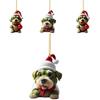 Grinch Stole Christ Green Puppy Pattern Acrylic Pendant Christmas Decor Prop For Christmas Travel