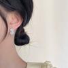 Vintage Ethnic Style Hollow Lace Pearl Ear Stud Piercing Earrings For Women Fashion New Jewelry Gift Party Wedding