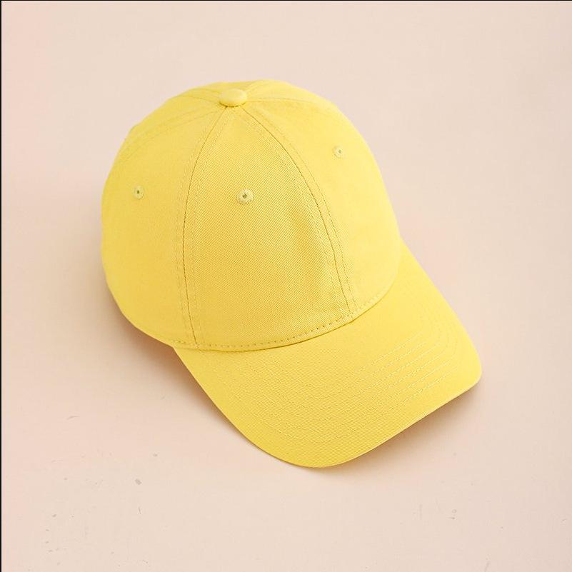 Solid color baseball cap out-of-home advertising cap cap cap light board hat curved brim hip hop hat men and women sun hat travel