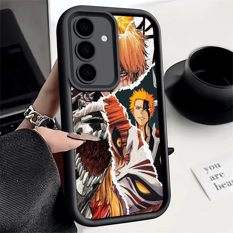 Phone Case for Samsung Galaxy S26 S25 Ultra S24 FE Bleach Anime Ichigo Kenpachi Shell S23 Plus S22 + S21 S20 5G Soft Silicone Fu