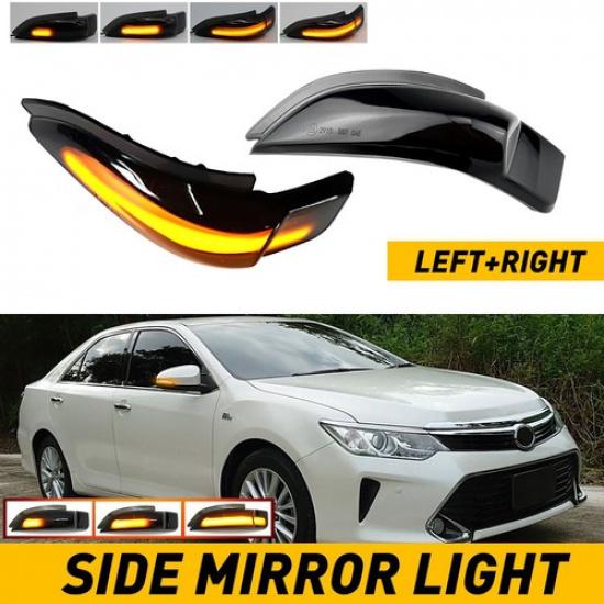 Left+Right Dynamic Side For Mirror Turn Light Signal Camry XV50 Toyota 2012-2017