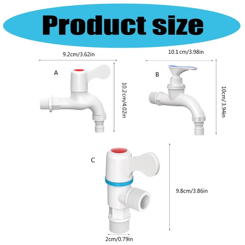 Auslaufsicheres rissfestes Badezimmerarmatur-Set Robuste Kunststoff-Waschbeckenarmatur-Beschläge Einfache Installation für den Heimgebrauch