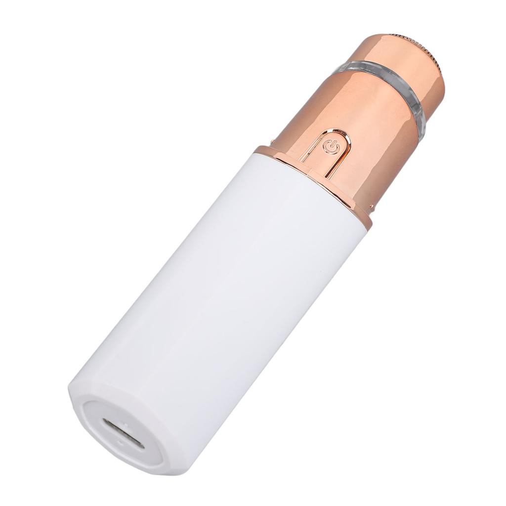 Facial Hair Remover Compact Travel Portable Electric Facial Epilator with LED Light for Men Women