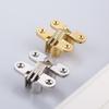 4Pcs Sturdy Cross Hinge High Adaptability Door Hardware Concealed Cross Door Hinge for Door
