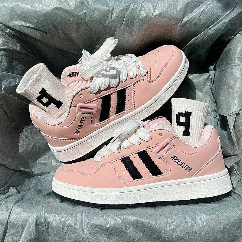 Guochao couple versatile platform bread shoes men's and women's 2 spring new student sports and leisure shoes