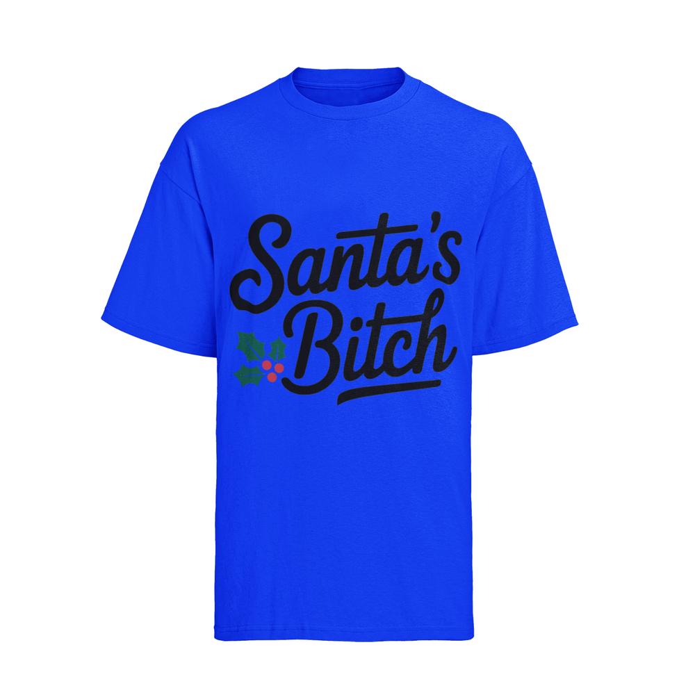 Funny Xmas Christmas Fck Santas Bitch Tshirt Unisexs