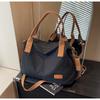 Large Capacity Retro Canvas Tote Bag: Simple, Fashionable Shoulder and Crossbody Bag for Women and Girls
