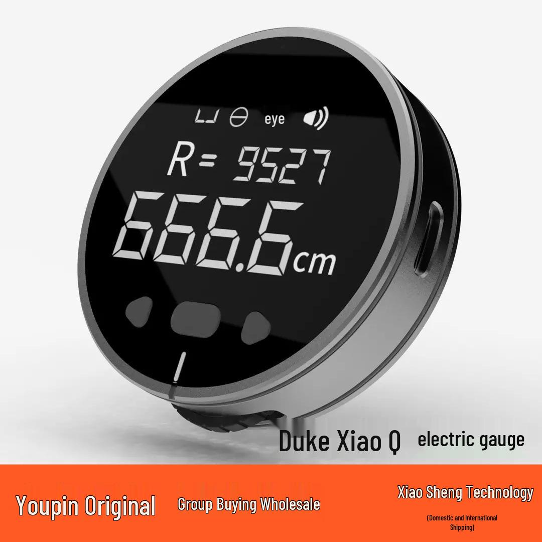 

Цифровая линейка Xiao Q: Многофункциональный, Сворачиваемый, для измерений прямых, криволинейных и неправильных поверхностей с цифровым дисплеем.