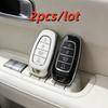 S/Lot Car Key Case Covers For    Hyundai Sonata Nexo Santa Fe Tucson 4 Buttons