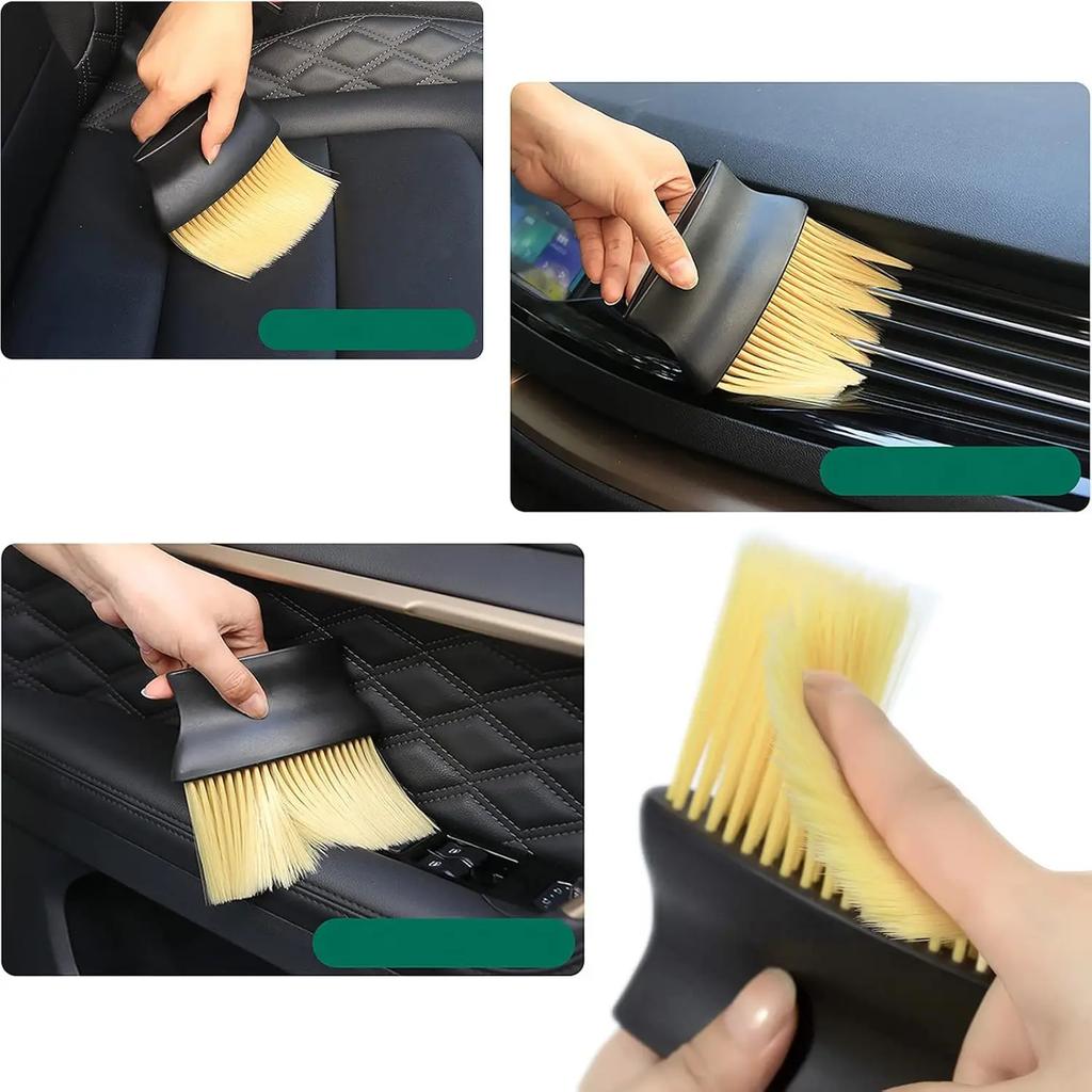 Xiaomi Car Interior Sweeping Dust Soft Brush Car Wash Tool Car Interior Gap Dust Brushes Air Outlet Household Cleaning Nylon Wool Brush