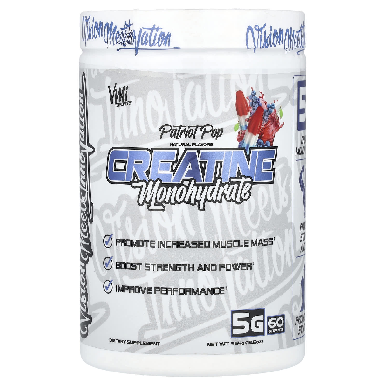 

VMI Sports, Creatine Monohydrate, Patriot Pop, 12.5 oz (354 g)