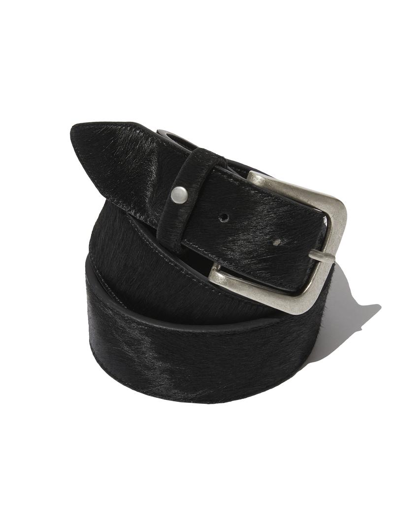 Seuweideu Calfskin Belt [Black]