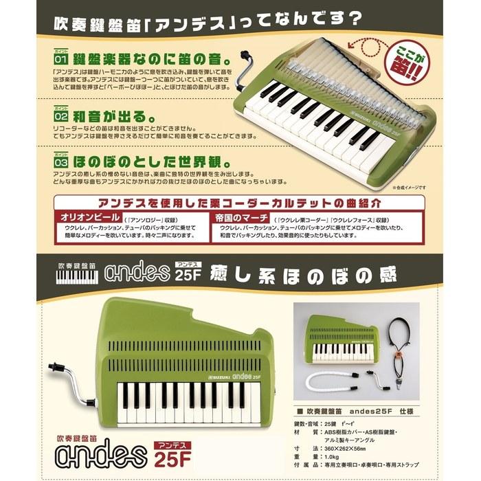 SUZUKI Andes 25F Key Recorder - Green
