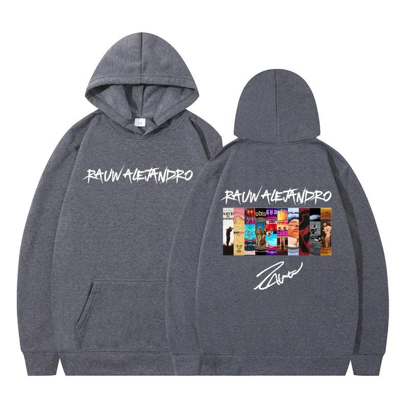 2025 RauwAlejandro Album Cover Print Hoodie Men Women Clothing Fashion Long Sleeve Sweatshirts Oversized Fleece Loose Pullover