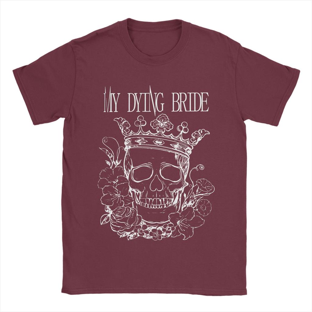 Men's T-Shirt My Dying Bride Metal Band Novelty Cotton Tees Short Sleeve Music Tour T Shirts O Neck Clothing Birthday Present