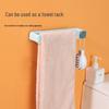 Wall-Mounted No-Drill Bathroom Slipper, Towel, and Shoe Rack