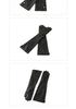 Customized 45cm Women's Long Sheepskin Leather Gloves with Fleece for Autumn and Winter Warmth.